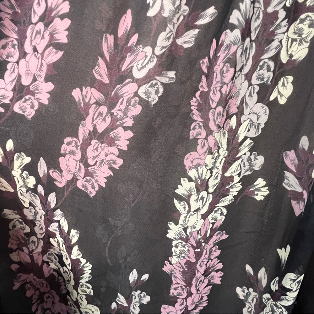 BCBG Maxazria Amber Strapless Floral Print Maxi Gown Dress- 12 - Picture 7 of 15